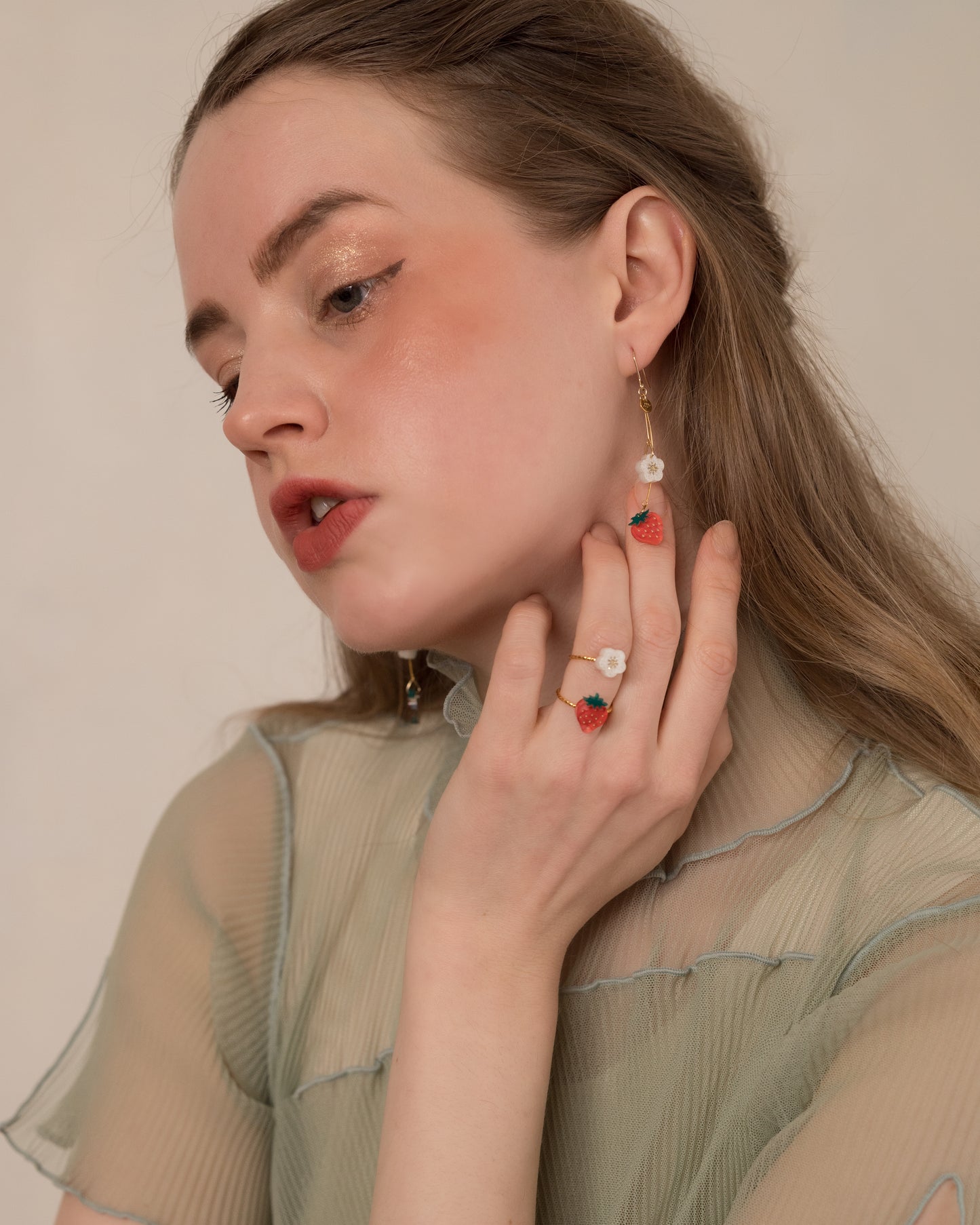 Strawberry:Ring set