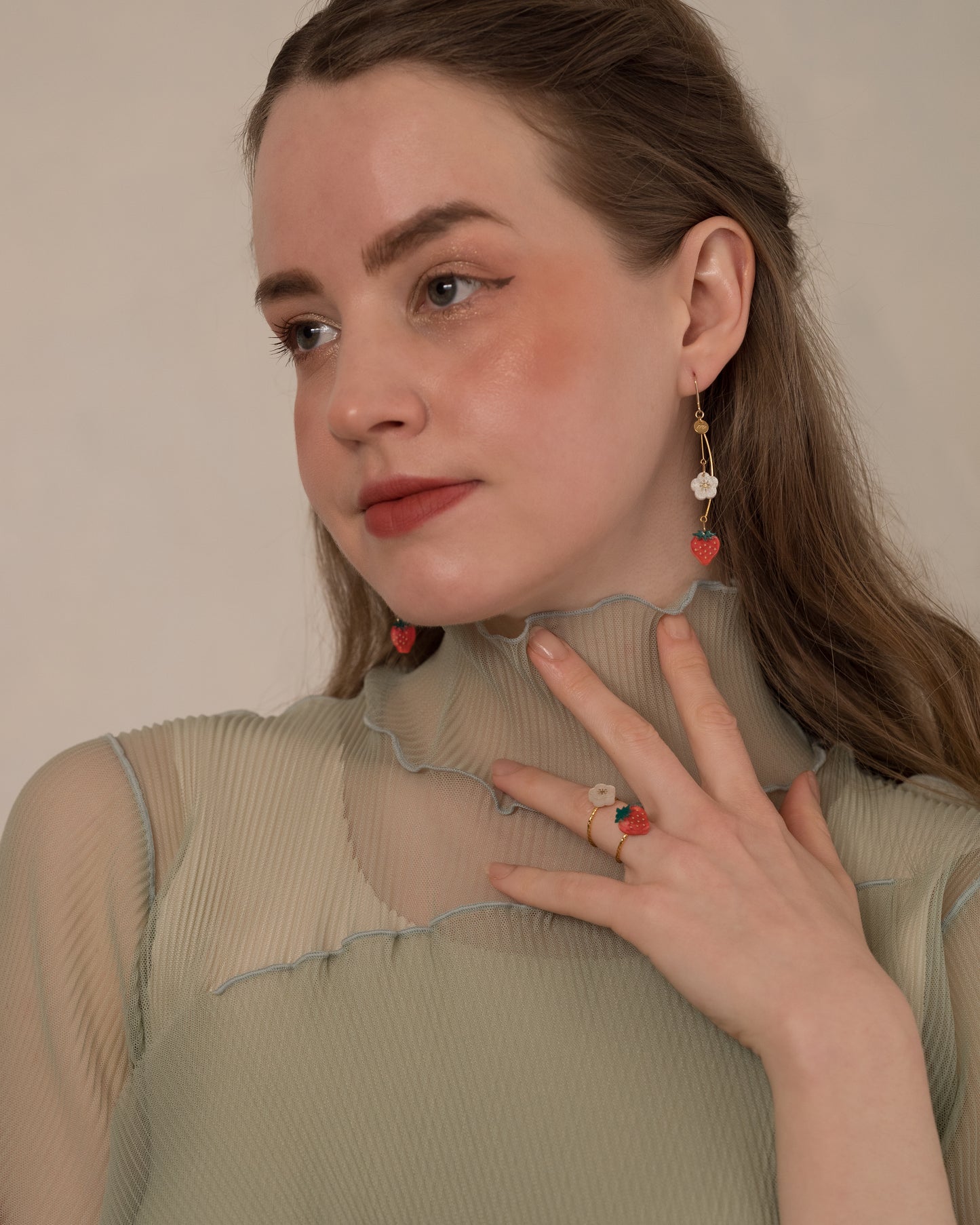 Strawberry:Ring set