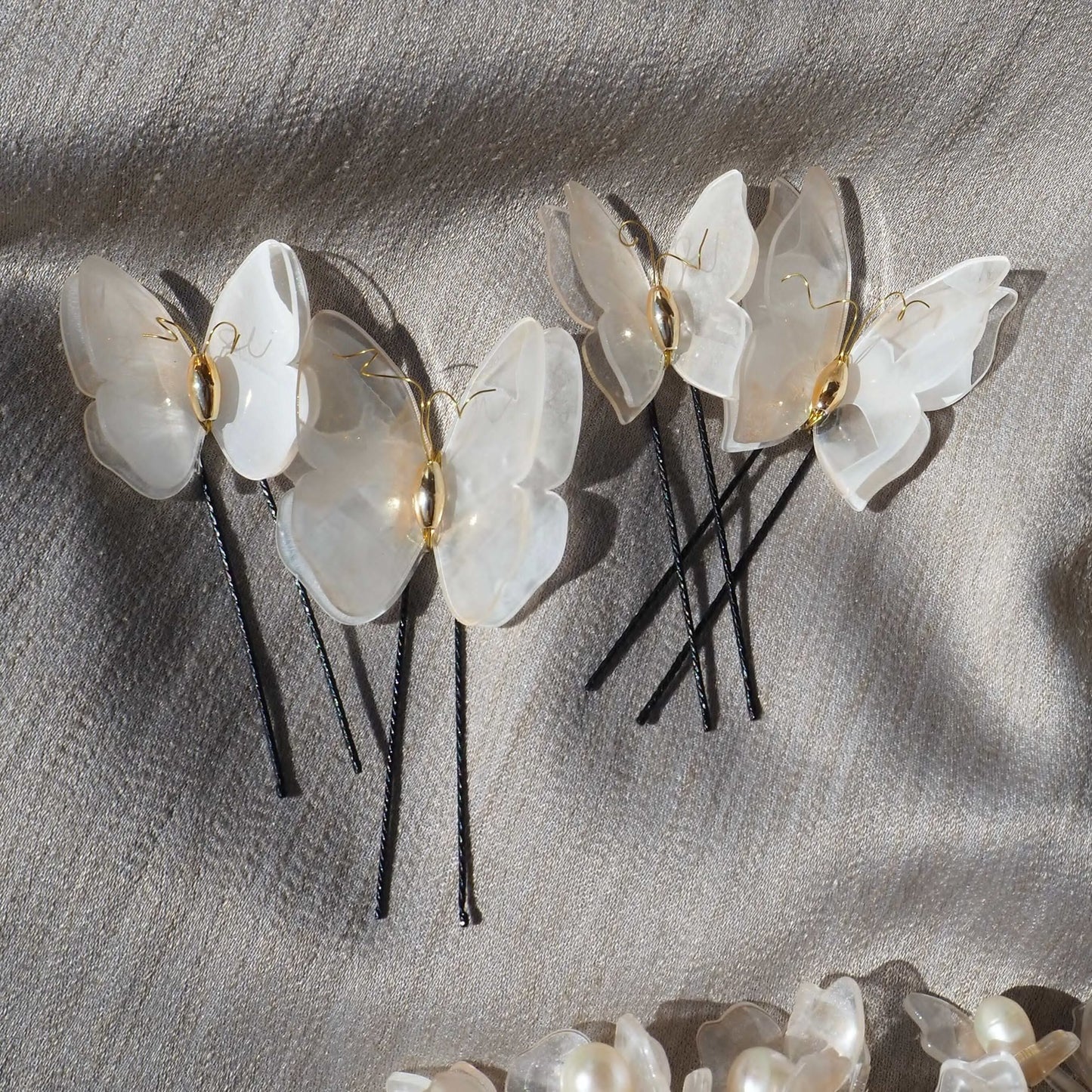 Wedding:Hair:Butterfly【4本セット】