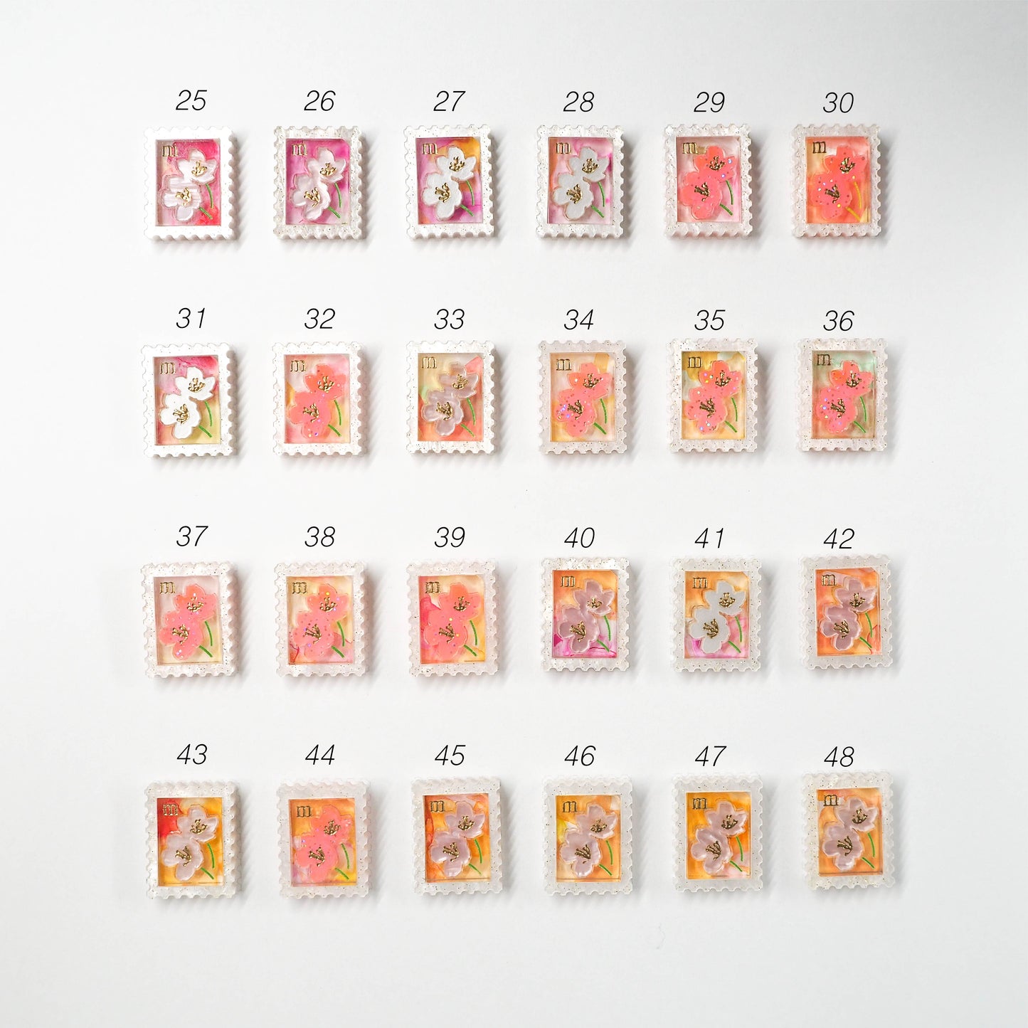 Flower Stamps：Juicy color