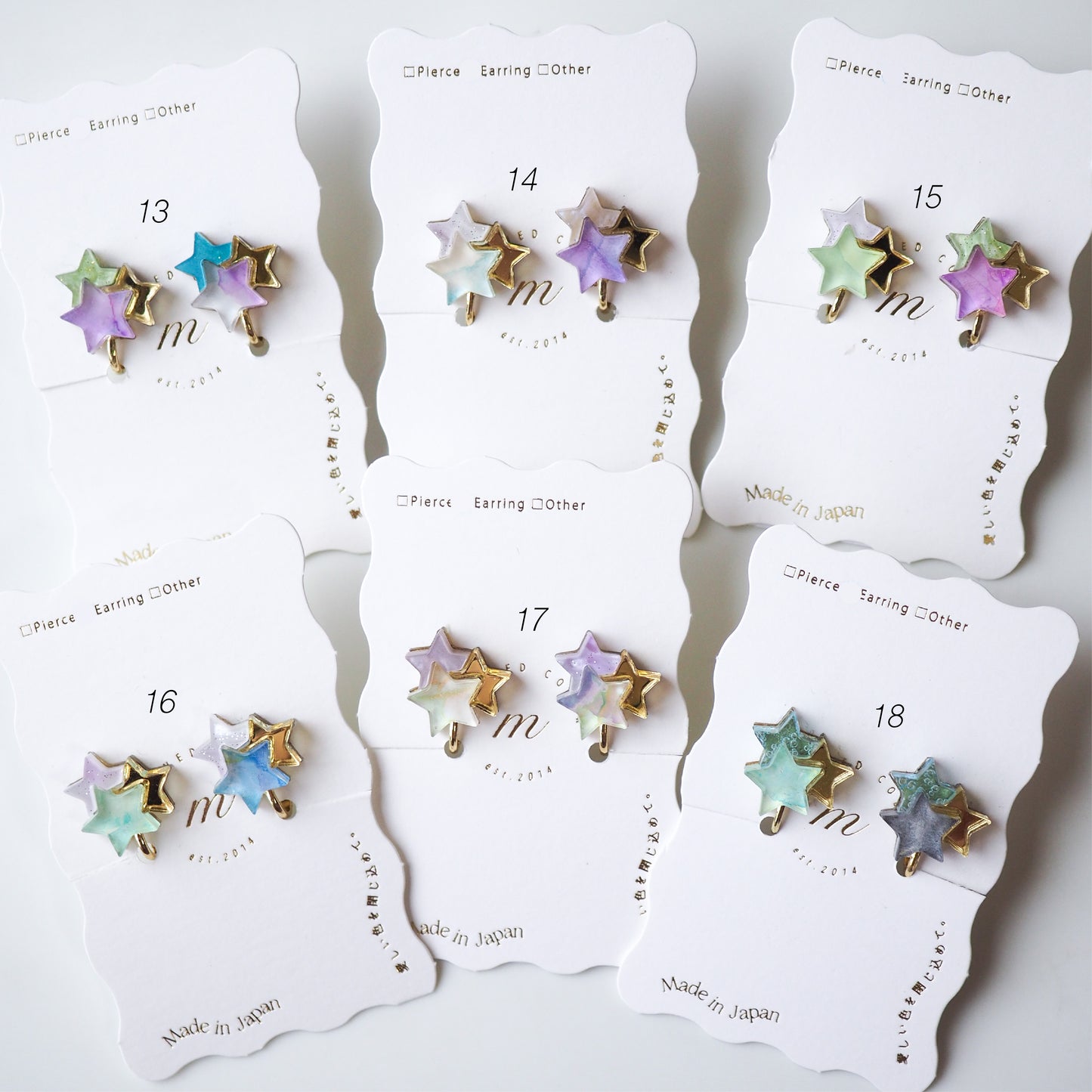 Star：Triple：イヤリング