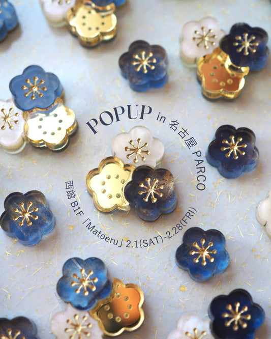 KOUME：Triple：Navy & White glitter
