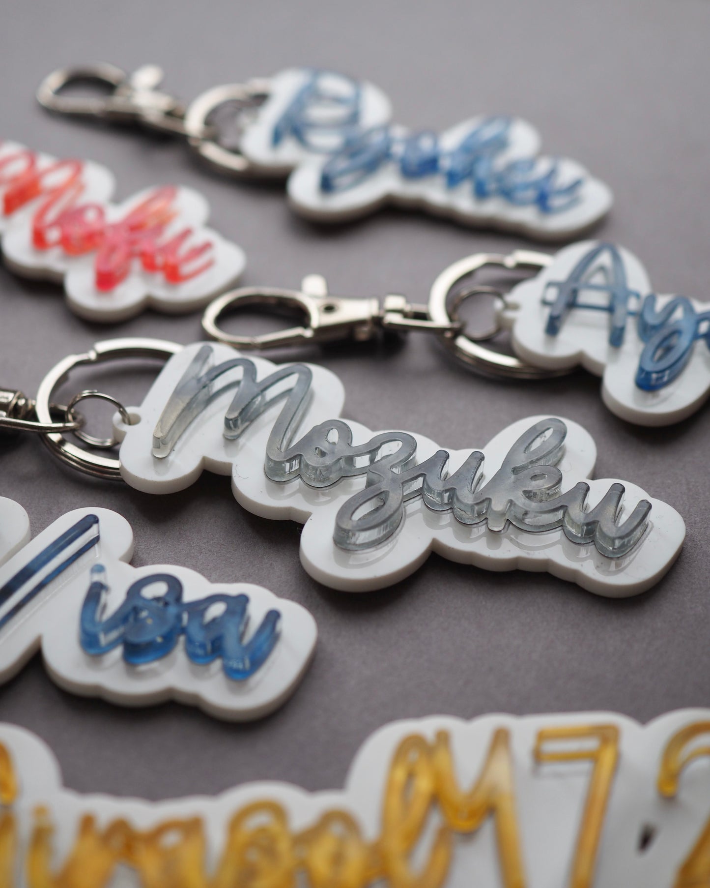 Name Keychain：Cursive