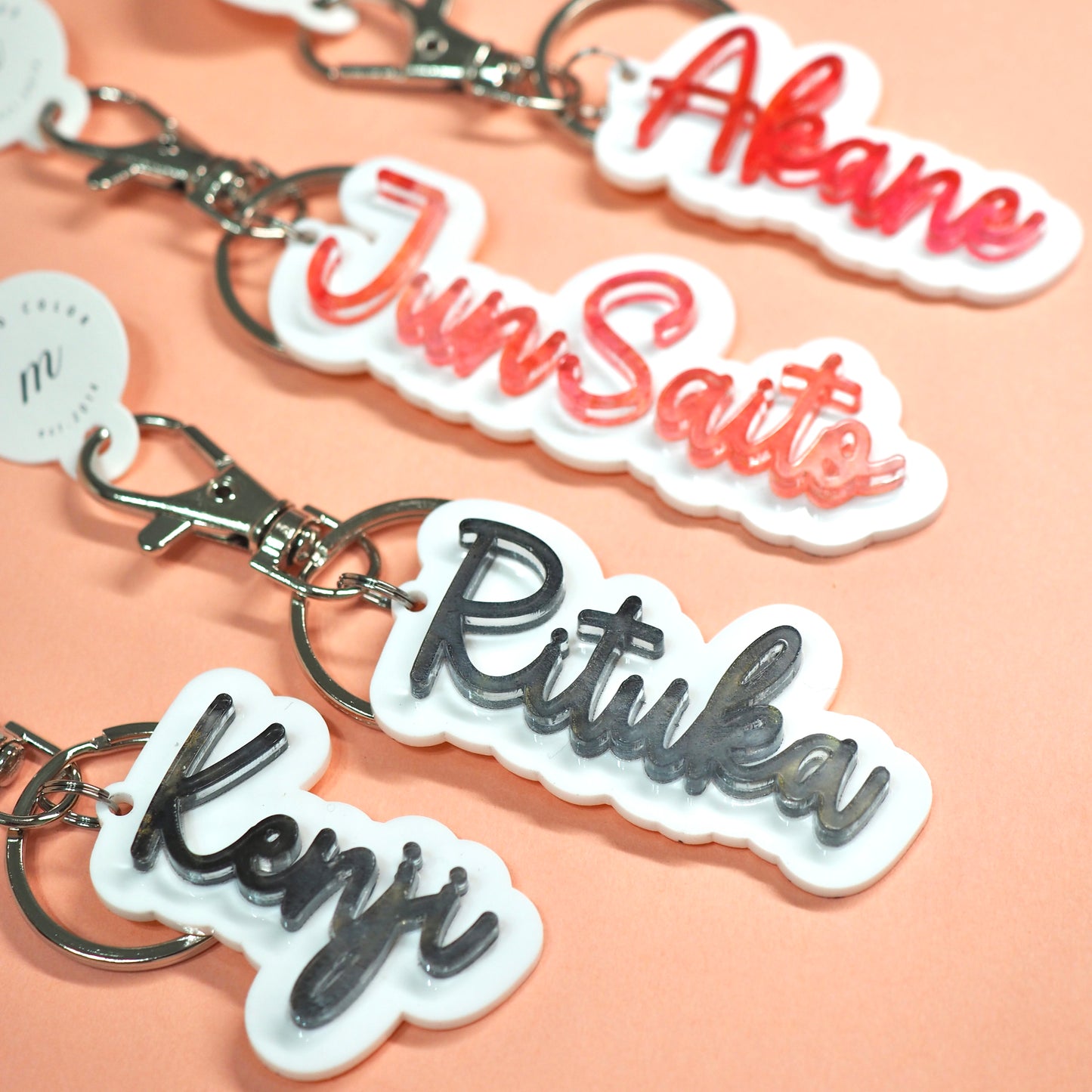 Name Keychain：Cursive