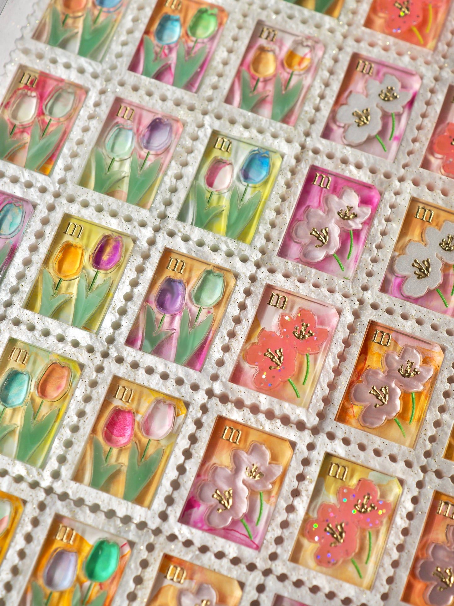 Flower Stamps：Juicy color