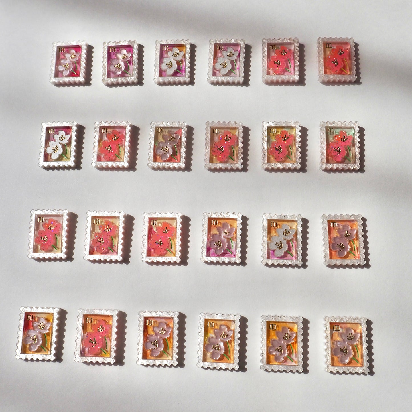 Flower Stamps：Juicy color